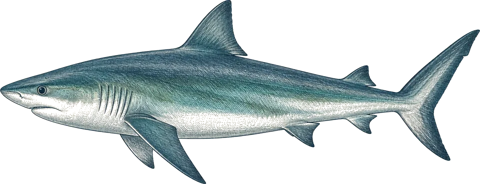 Illustration of a bronze whaler