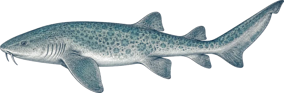 Illustration of a nurse shark
