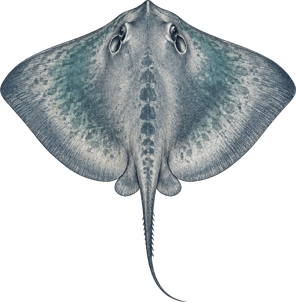 Illustration of a southern stingray